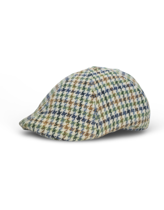 Houndstooth Green-Blue Six Panel Cap