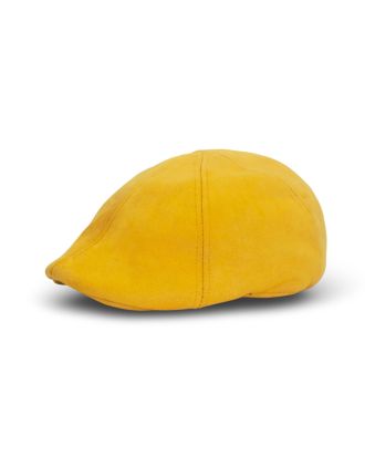 Mustard Colour Six Panel Flat Cap