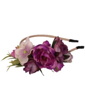 Assorted Head Band with Flower - GRD-41