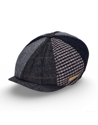 Patche Design Grey Eight Panel Cap