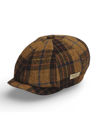 Eight Panel Brown Tartan Design 