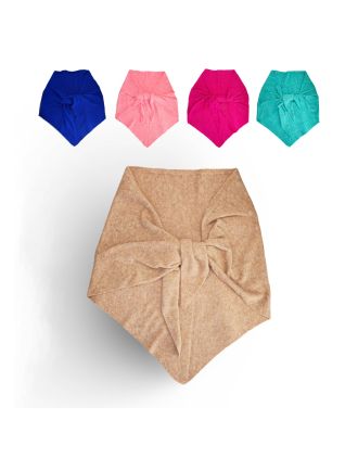 Asst Plain Colours Ladies Triangle Scarves
