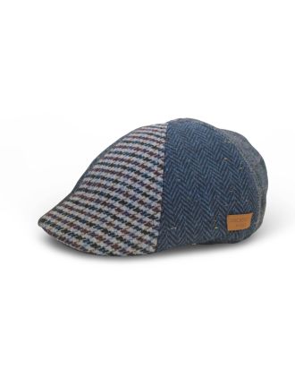 Patche Navy Design Six Panel Flat Cap