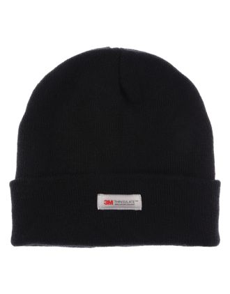 Black Thinsulate Knitted Ski Hat