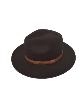 Black Wide Brim Fedora