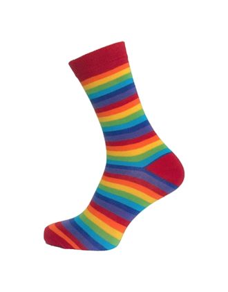 Kids Red Rainbow Socks (2.5-3.5)