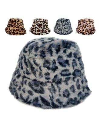 Assorted Leopard Print Bucket Hat
