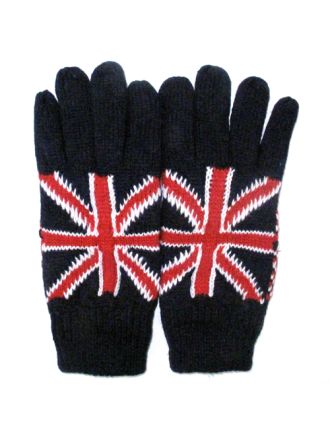 Union Jack Knitted Gloves - GLV-0223