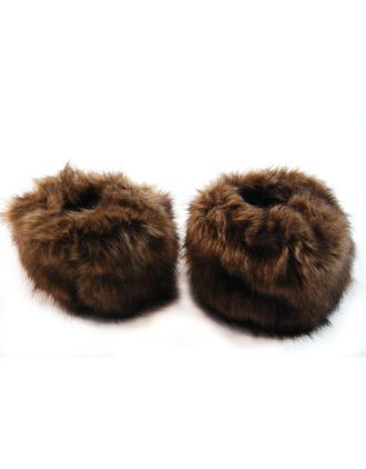 Faux Fur Assorted Colour Wristwarmers - AWR-0838