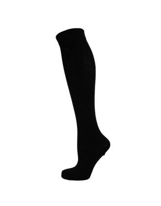 Plain Black Kids Knee High Socks