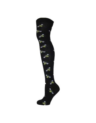 Bee Design Black Over The Knee Socks