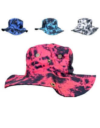 Assorted Colours Spiral Boonie Hats