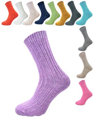 Ladies Assorted Wool Ankle Socks
