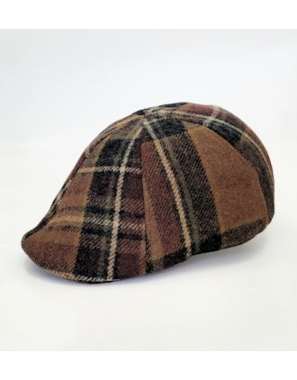 Brown Duckbill Flat Cap