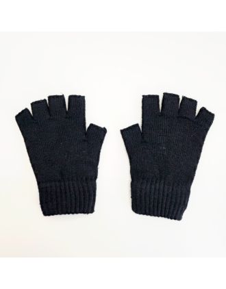 Unisex wool blend fingerless gloves