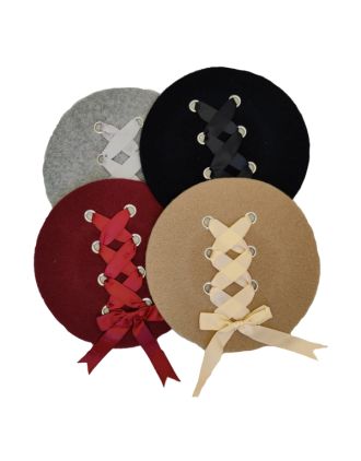 Plait Ribbon Beret