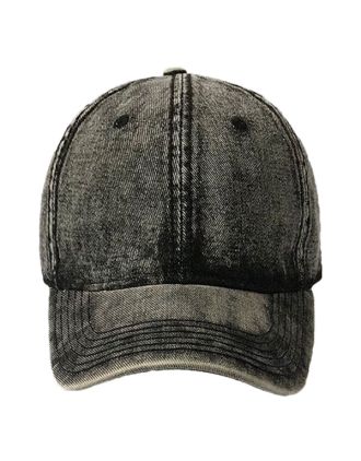 Denim Washed Black Baseball Cap