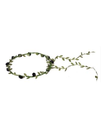 Black Flower Garland  - GRD-31-14