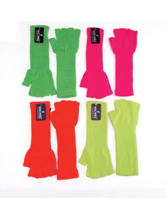 Long Assorted Fingerless Gloves - GLV-1287