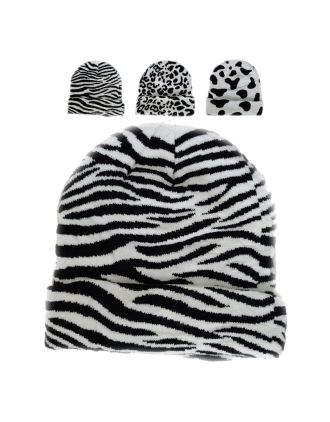 Animal Print Assorted Beanie