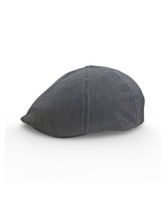 Charcoal Grey Six Panel Flat Cap