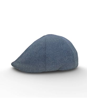  Blue Spotty Six Panel Flat Cap
