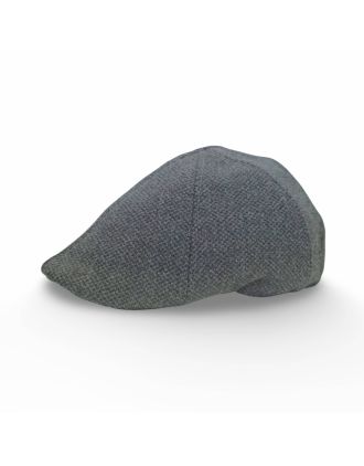 Charcoal/Spotty Six Panel Flat Cap