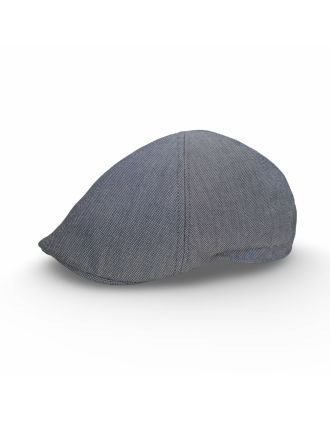 Mightly Dotted Grey Six Panel Flat Cap