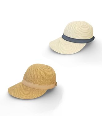 Summer Beach Paper Straw Hat with Visor
