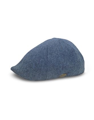 Six Panel Herringbone Blue