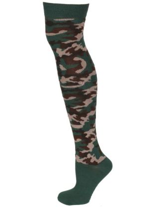 Assorted Light Camouflage Over The Knee Socks