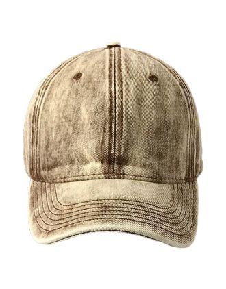 Denim Washed Brownie Baseball Cap