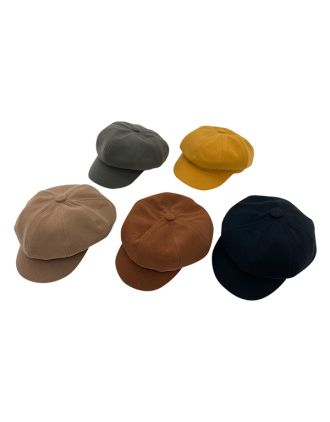 5 Colours One Size Baker Boy Hat