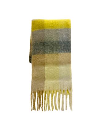 Beige And Brown Tones Assorted Color Check Design Scarves
