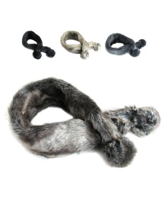Mixed Faux Fur Winter Scarves