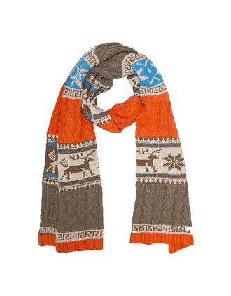 Snuggly Winter Warm Unisex Assorted Reindeer Scarves