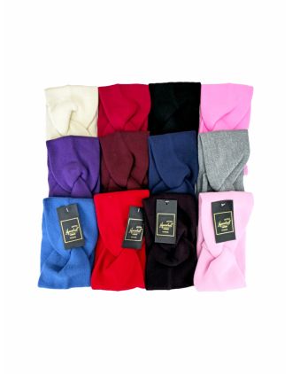 Knitted Headband  Bow Style Assorted Colours