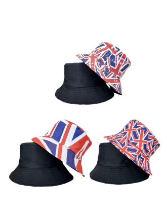  Union Jack Design Reversible Bucket Hat