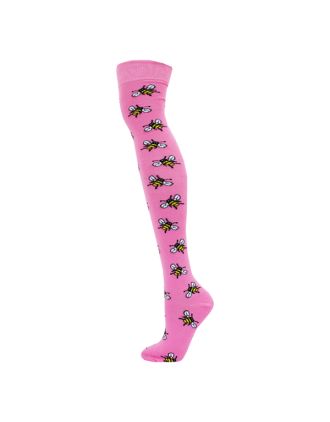 Bee Design Pink Over The Knee Socks
