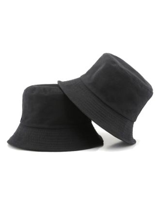 Reversible Black Bucket Hats