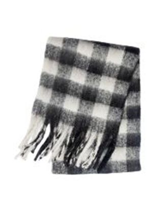 Black and White Checkers Design Scarf