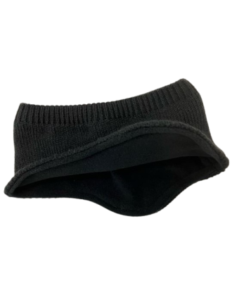Unisex Black Wide Ear Warmer Headband