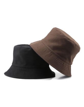 Reversible Brown Bucket Hats