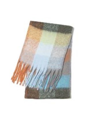 Brown Earth Check Design Scarf