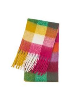 Cherry Green Check Design Scarf