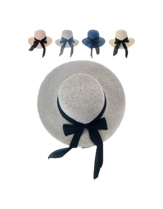 Crushable Summer Floppy Hats with Ribbon