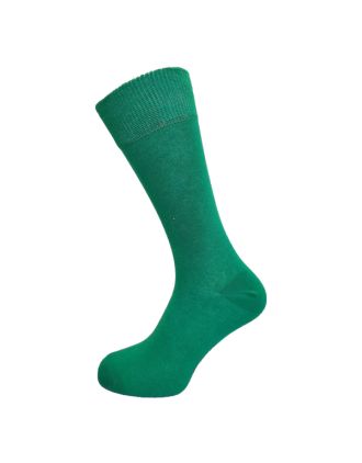 Mens Plain Jolly Green Ankle Socks
