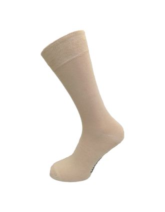 Mens Plain Irish Cream Ankle Socks