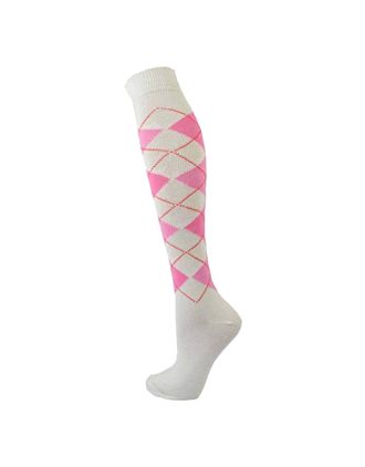 Assorted Knee High Argyle Light Colour Knee High Socks