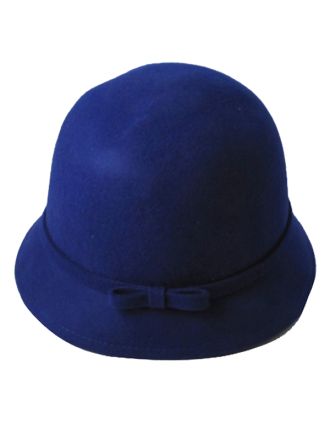 Wool Cloche Blue